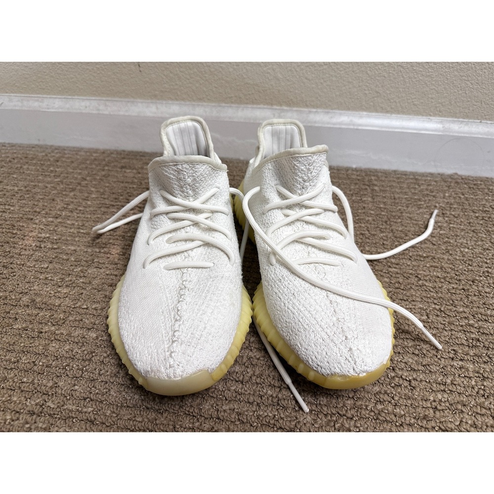 Adidas Yeezy Boost 350 V2 Cream Triple White Mens Sneakers Shoes Size US 9.5 - Picture 4 of 15